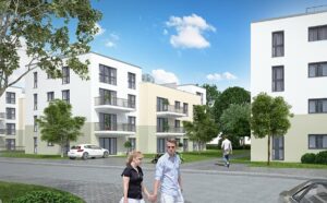 2-Zi.-Erdgeschosswohnung mit Terrasse und Gartenanteil