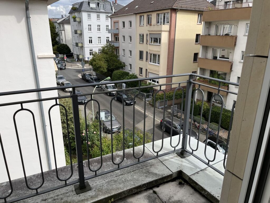 Blick vom Balkon